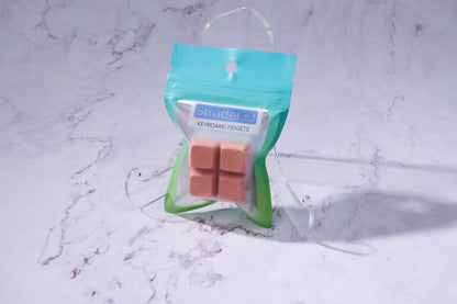 4 Key Square Clicky Sound Keyboard Fidget Keychain