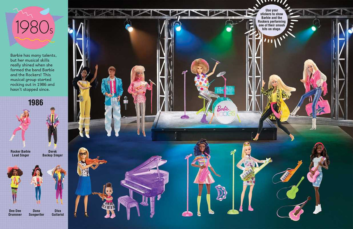 Barbie: Super Sticker Book: Through the Decades by Marilyn Easton