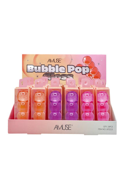 AMUSE LIP2223 Bubble Pop Clear Gloss - 24 pcs