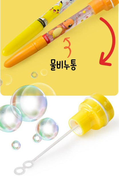 Pokémon Bubble Stamp + Ballpoint Pen + Bubble Wand