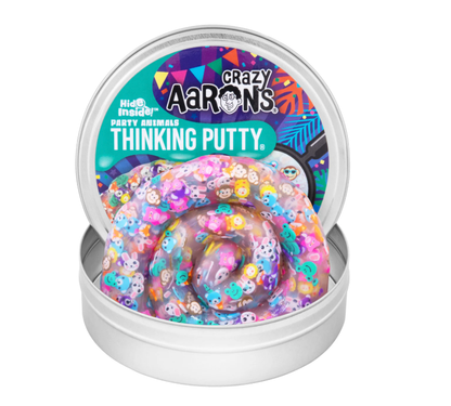 Crazy Aaron's 4" Hide Inside Thinking Putty - Party Animals
