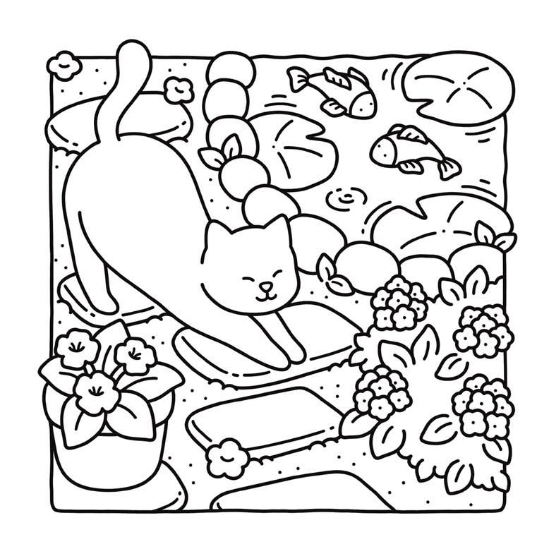 Cat Moments: Meow Life Coloring Book: Hikaru Kotz