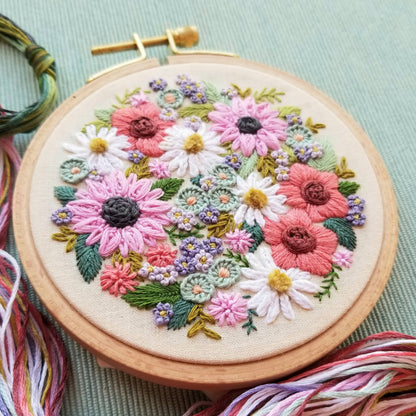 Wildflower Sampler Embroidery Craft Kit