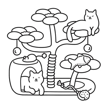 Cat Moments: Meow Life Coloring Book: Hikaru Kotz