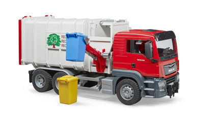 Man Loading Garbage Truck