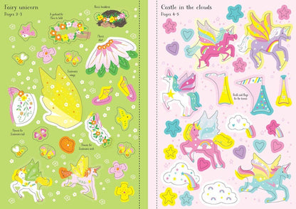 Little Sticker Dolly Dressing Unicorns : Usborne