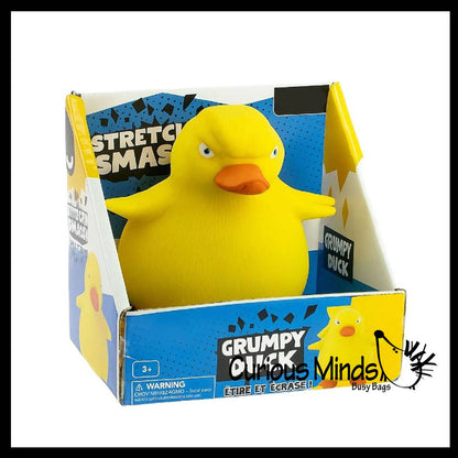 Jumbo Sand Filled Stretchy Smash Animals - Grumpy Duck