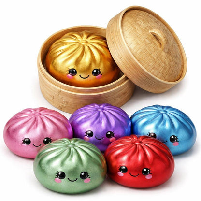 *PREORDER*  4" Mystery Squishy Dumpling - Metallic Colors