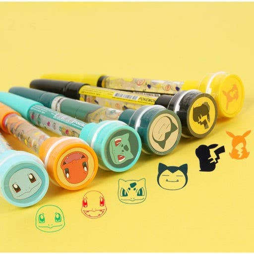 Pokémon Bubble Stamp + Ballpoint Pen + Bubble Wand