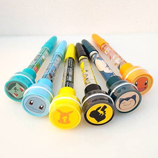 Pokémon Bubble Stamp + Ballpoint Pen + Bubble Wand