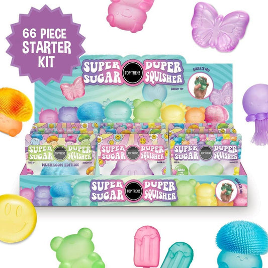 Super Duper Sugar Squisher Variety Kit /66 Pieces $4.50 each