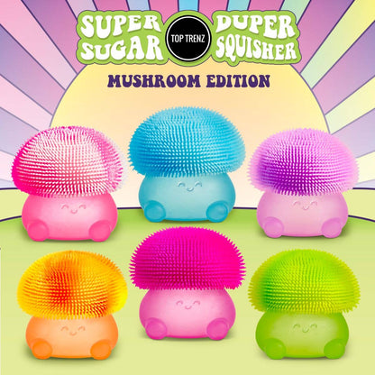 Super Duper Sugar Squisher Toy- Mushroom