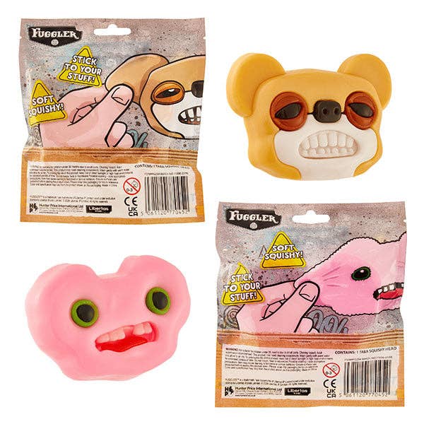 Fuggler Head Taba Squishy Fidget Toy (1pc) Character Ships Assorted