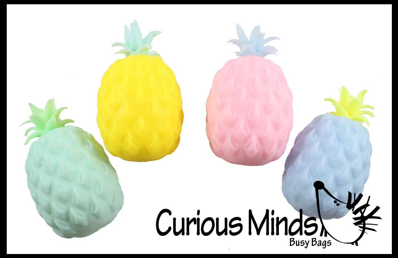 Cute Pineapple Soft Fluff- Filled Squeeze Stress Balls