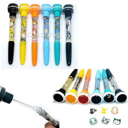 Pokémon Bubble Stamp + Ballpoint Pen + Bubble Wand