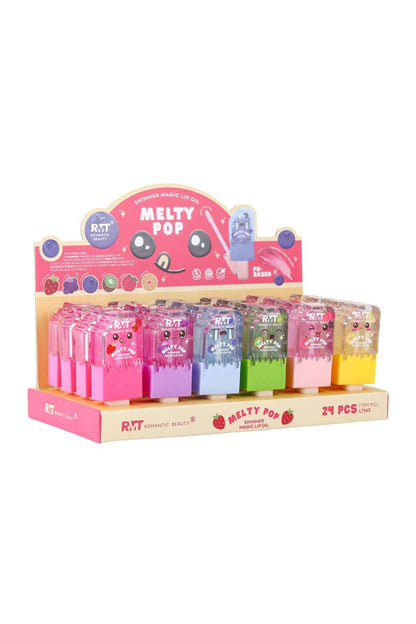 Romantic Beauty L7165 Melty Pop Shimmer Magic Lip Oil - 24