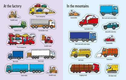 First Sticker Book Trucks : Usborne