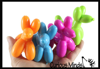Mini Balloon Dog Doh Filled Stress Ball - Cute Squishy