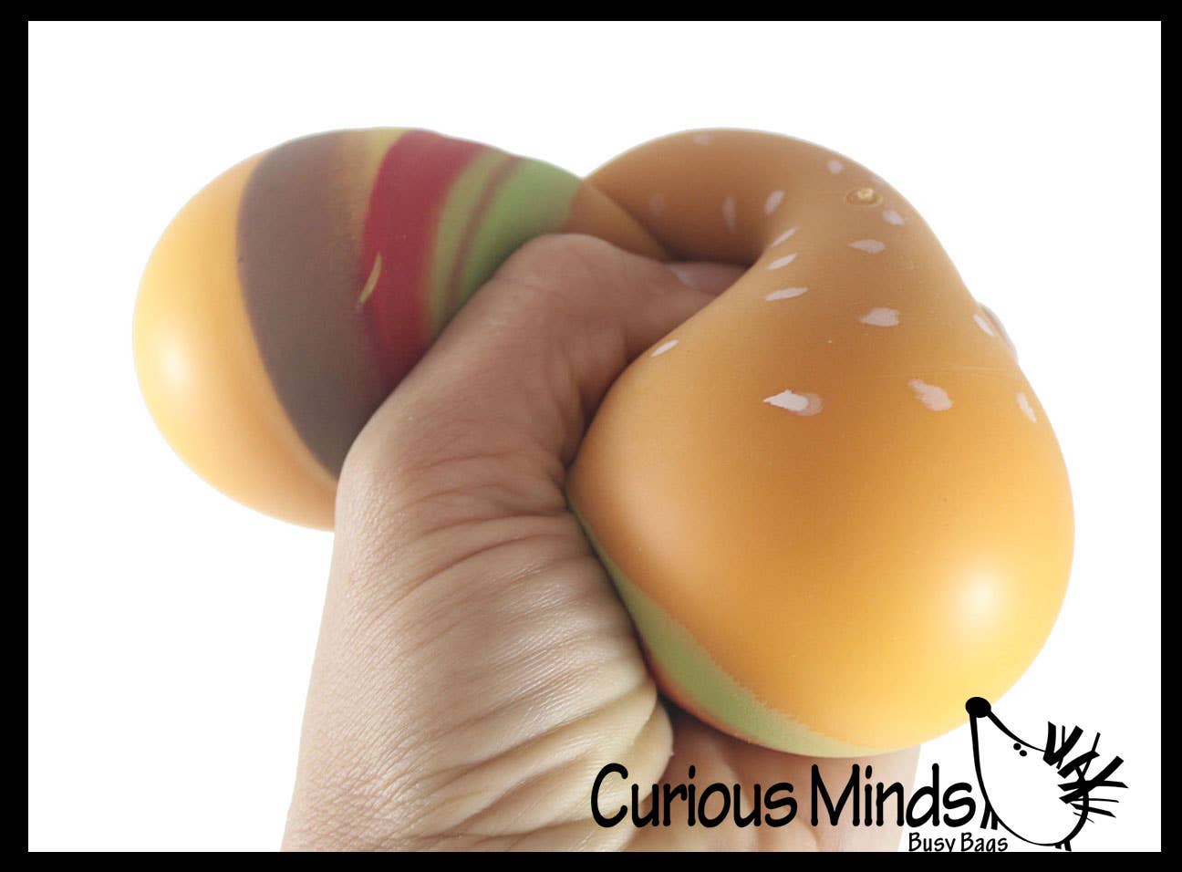 Hamburger Stretchy Squishy Squeeze Stress Ball Soft Doh