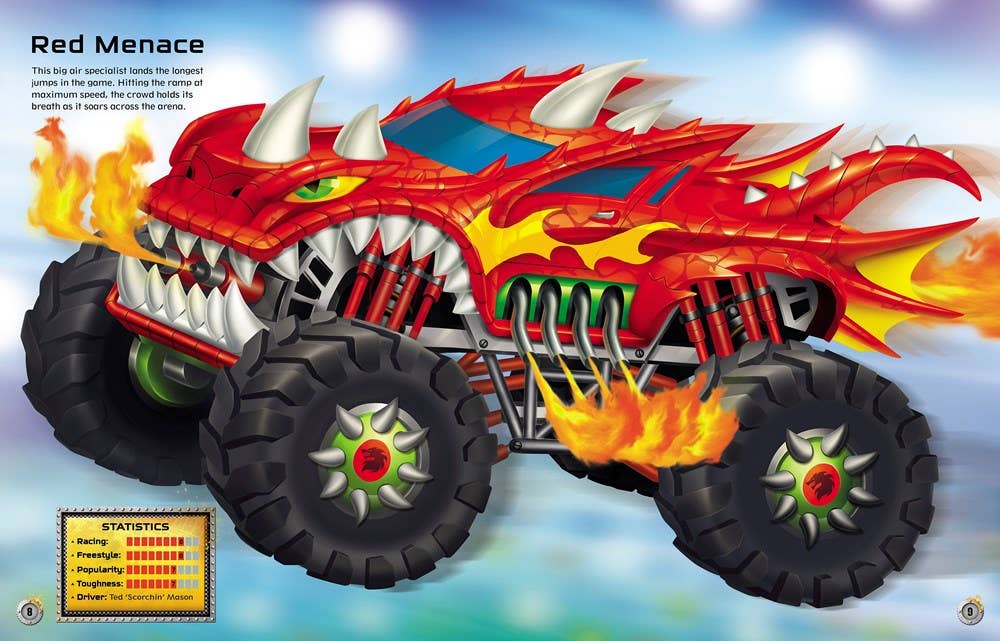 Build Your Own Monster Trucks Sticker Book : Usborne
