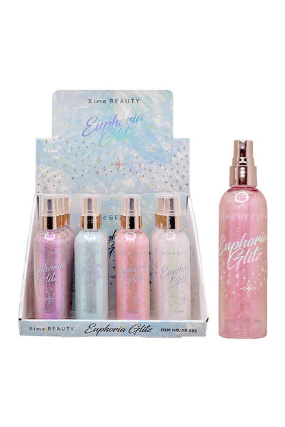 Xime XB-S03 Euphoria Glitz Body Simmer Spray - 12pc