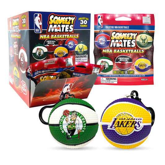 SqueezyMate NBA Basketballs Series 1 Gravity Feed Display -