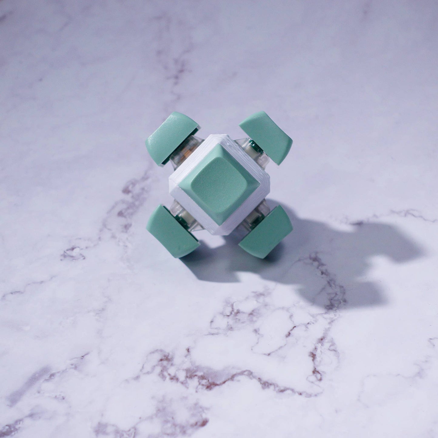 6 Key Cube: Mechanical Keyboard Fidget - Pastel Colors