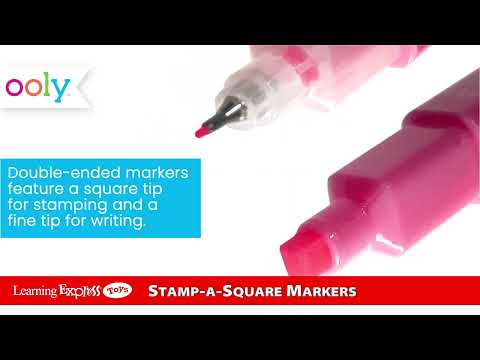12 Double-Sided Square Stamping Markers