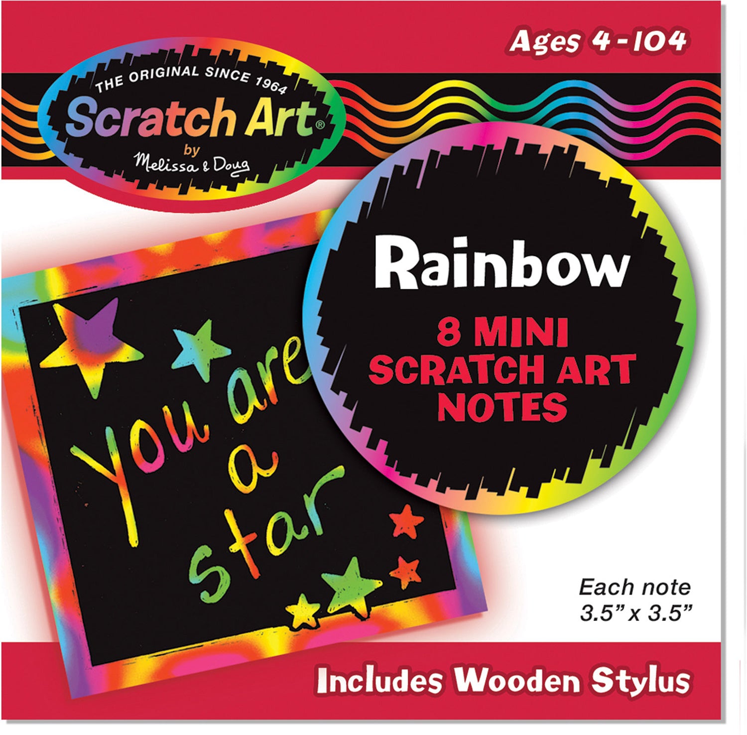 Scratch Art Rainbow Mini Notes - Box of 125