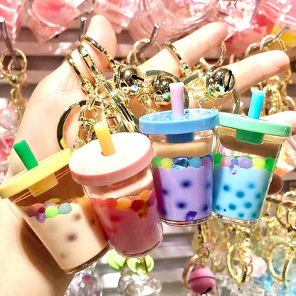 Pastel Boba Float Keychai
