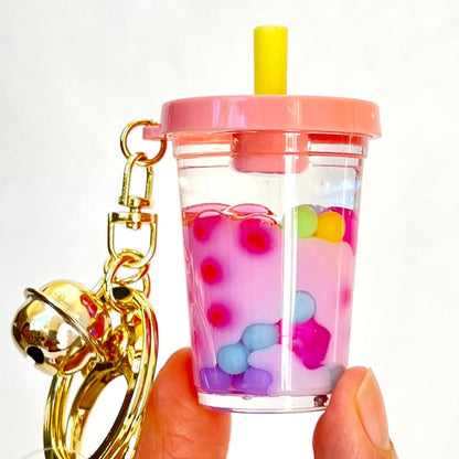 Pastel Boba Float Keychai