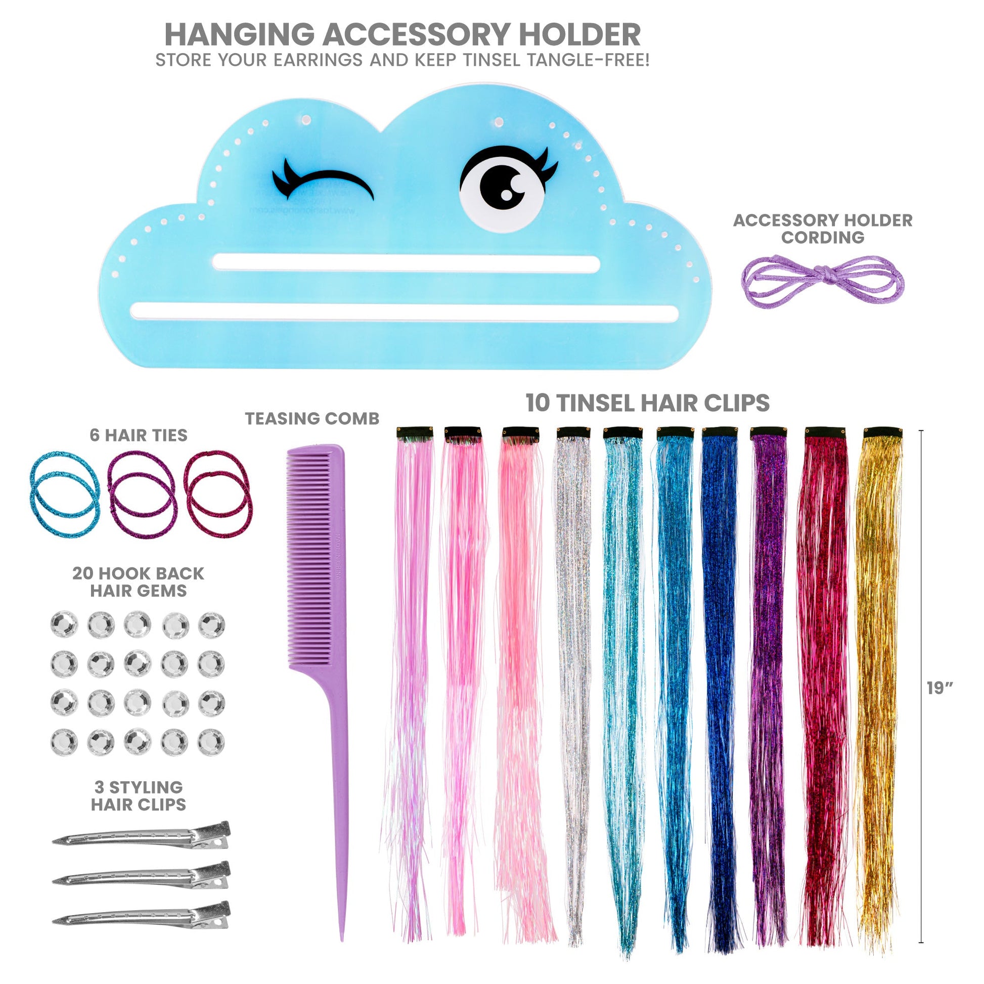 Shimmer Tinsel Hair Kit