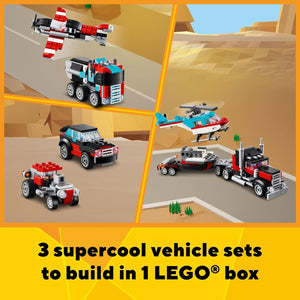 Flatbed Truck Helicopter