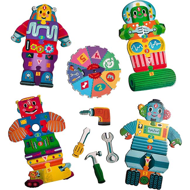 Build Robot Spinner Game