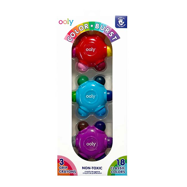Color Burst Grip Crayons